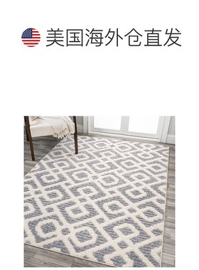 jonathan yAstrid Retro Trellis High-Low Multi/Cream Area Rug