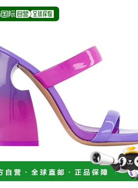 自营 off-white大块幻灯片-米白色-Fucsia/Morado-Charol-紫色 美