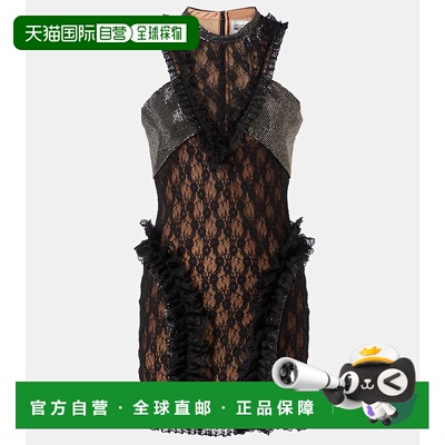 香港直邮Self-Portrait 女士 x Christopher Kane 精饰蕾丝迷你连