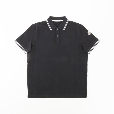 日本直邮MONCLER 男士上衣两线领袖 Polo 衫 8A0000789A16