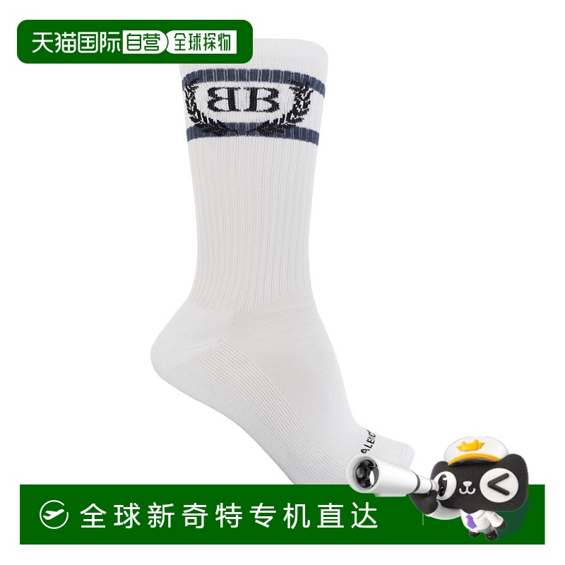 1h可退 香港直邮BALENCIAGA 男士袜子 8294464F1B59068 CO 白色 L