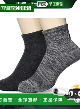【日本直邮】ASICS 运动短袜2双socks10 3033A374 灰色 S亚瑟士