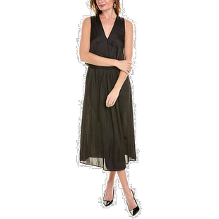 The Kooples Surplice 人造裹身连衣裙 - 黑色 【美国奥莱】直发