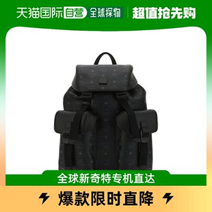 MCM 香港直邮潮奢 女士 Brandenburg 交织字母印花中号双肩包