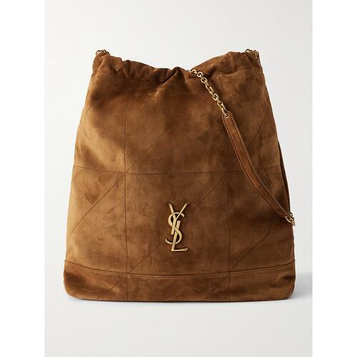 Saint Laurent 圣罗兰 女士 Jamie 绗缝绒面革肩包 8283501U8P7