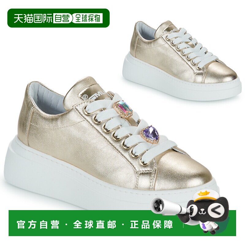 欧洲直邮Meline   女士鞋子低帮板鞋 LO100-ACC-P9608厚底白色鞋图片