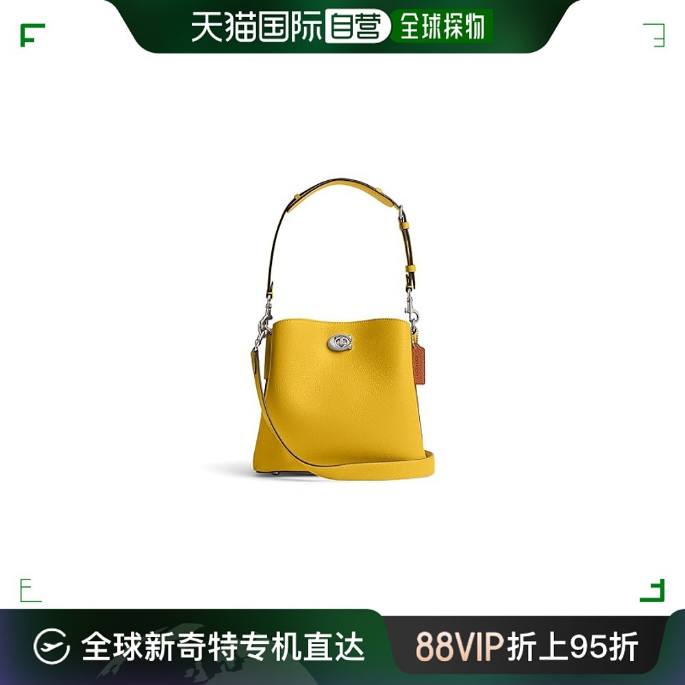 香港直邮潮奢 Coach蔻驰女士 Willow Bucket Bag手提包(Colorb