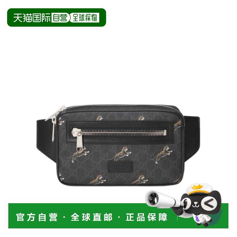 自营1h可退 Gucci 老虎图案腰包 474293G02BN