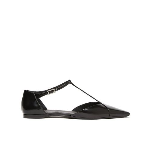 MAX MARA 女士芭蕾乐福鞋 4521275106002 SS2025 黑色