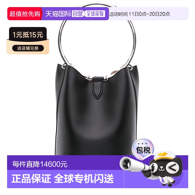 1h可退 香港直邮Alaia 女士 金属环手柄手提包 AA1S02825CA515
