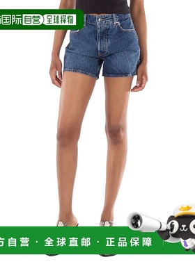自营 Anine Bing Dalton牛仔短裤-深蓝色 美国奥莱直发