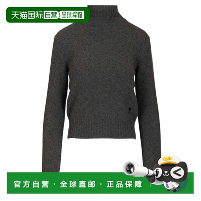 1h可退 香港直邮Ami Paris 女士 Pull col cheminee en 羊绒 FKS8