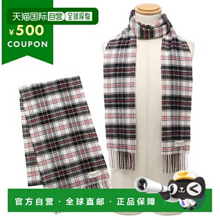 日本直邮Johnstons 围巾白色多色男女 JOHNSTONS WA000016 KU0128