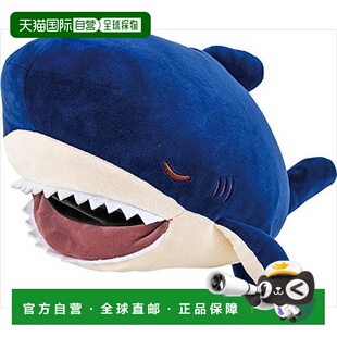 【日本直邮】Livheart鲨鱼玩偶蓝白色柔软舒适摆件35cm 68842-63