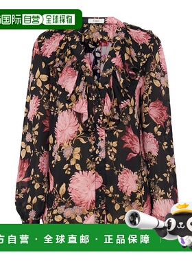 香港直邮Chloe V 领荷叶边衬衫 CH25UHT67458长袖