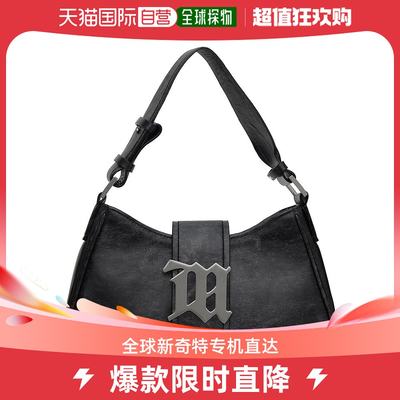 香港直邮潮奢 MISBHV 女士灰色中号 Cracked Leather 单肩包