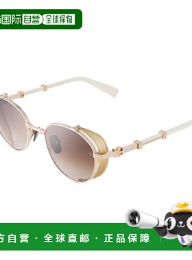 香港直邮Balmain 巴尔曼 女士 Eyewear Brigade I 圓框太陽眼鏡 B