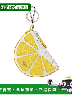 香港直邮FENDI 女士钥匙扣 7AP098APDQF08NI AW2025 黄色 柠檬挂