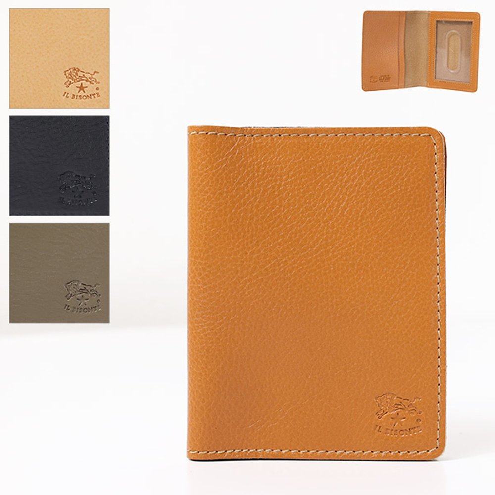 日本直邮 IL BISONTE 卡包卡包通行证可折叠男女款 SCC003 PV0005