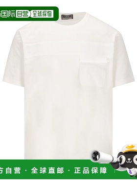 香港直邮HERNO 男士T恤 JG000233U520031000 SS2025 白色 短袖T恤