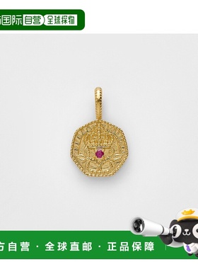 日本直邮日潮 agete 阿卡朵WEB限定7月生辰石金红宝石吊坠单只