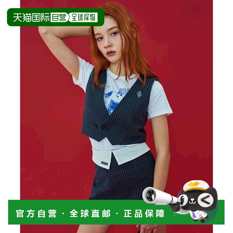 韩国直邮NASTY FANCY CLUB街头辣妹潮牌酷帅休闲时尚新款马甲F23Q