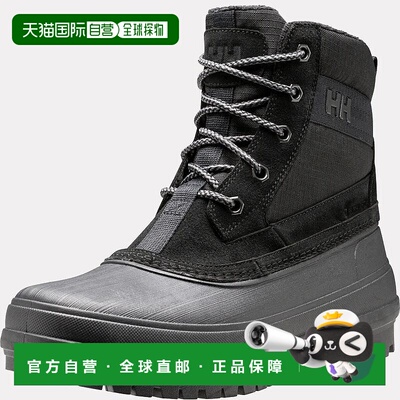自营欧洲直邮Helly Hansen 男士黑色聚酯户外中冬靴男鞋Fraser