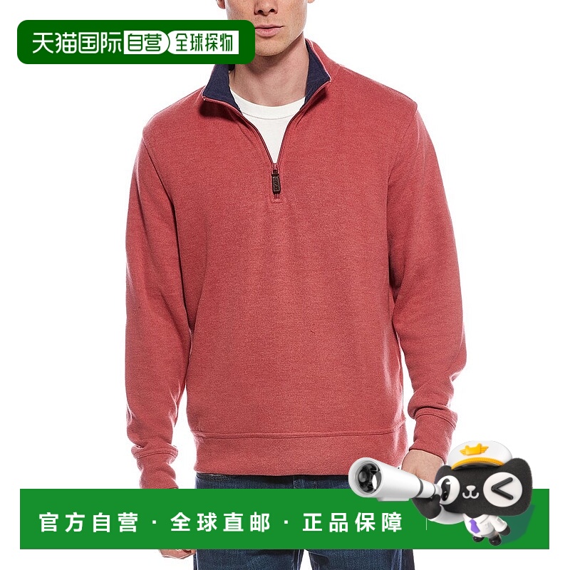 自营tailorbyrdTailorBryd French Rib 1/4-Zip Pullover - orang