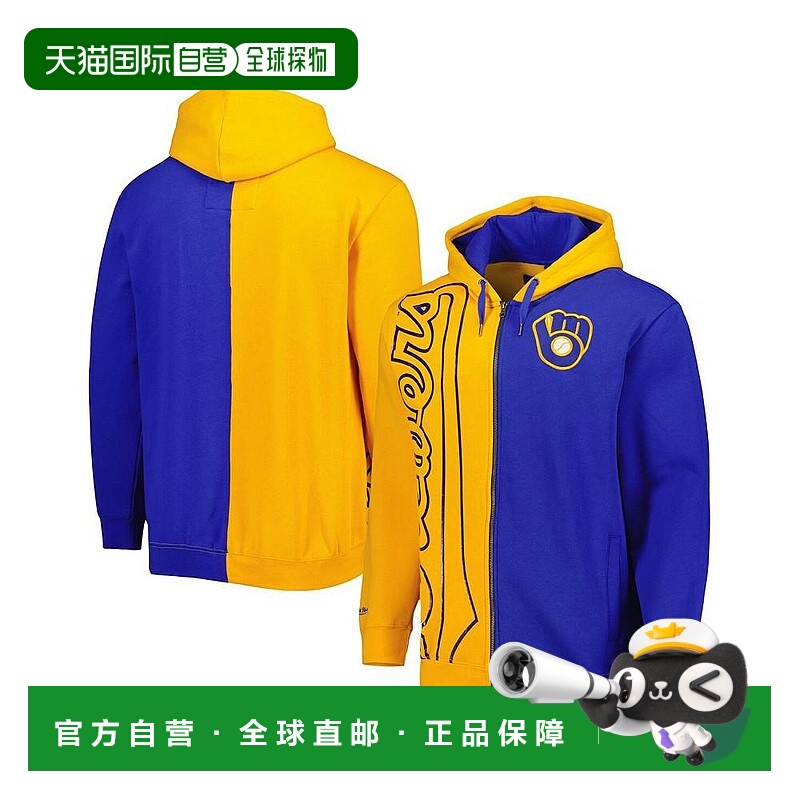 1h可退 【美国直邮】Mitchell Ness 男士金色皇家密尔沃基酿酒人