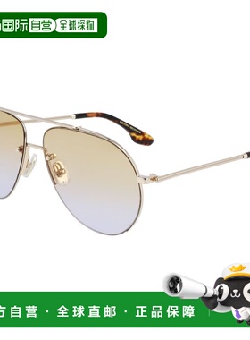 自营Victoria Beckham Metal Women's Sunglasses - gold 美国奥