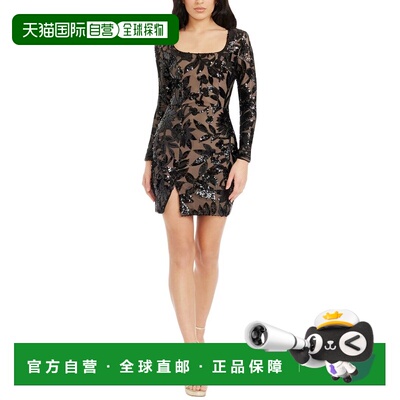 自营Dress The Population Hilary Sheath Dress - black 美国奥