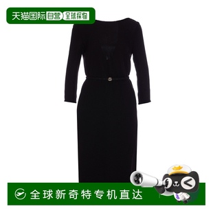 SS2025 1h可退 818246Z8BYJ1000 香港直邮GUCCI 黑色 女士连衣裙