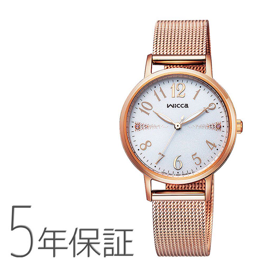 日本直邮 citizen 网状腰带 玫瑰金施华洛世奇太阳能手表 女士