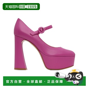 香港直邮Gianvito Rossi 搭扣粗跟玛丽珍鞋高跟鞋 G2218370RICNAP