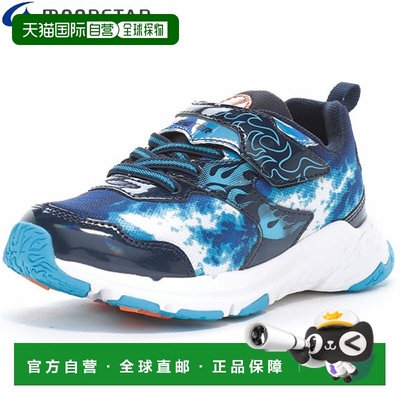 日本直邮MOONSTAR 儿童鞋青少年 SKLSHOTER SK 0068Rekka 蓝色火3