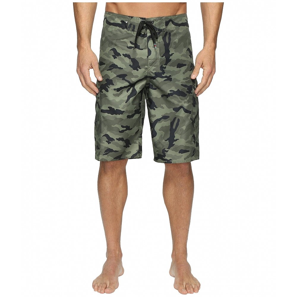 Quiksilver Manic Camo 22 英寸沙滩短裤森林之夜