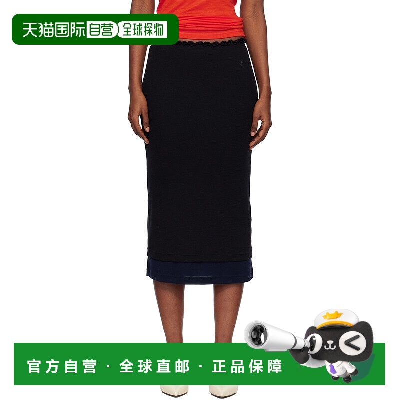 香港直邮Jil Sander 吉尔 桑达 女士 两件装黑色 Lightweight Woo