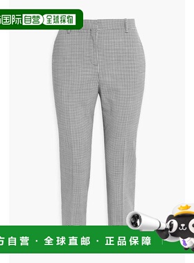 1h可退 【美国直邮】THEORY 女士修身方格羊毛混纺休闲裤 US 2 中
