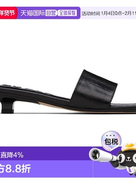 1h可退 香港直邮潮奢 BY FAR 女士 黑色 Ceni Eel Embossed Leath
