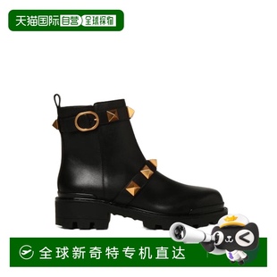 WW0S0DC9N 99新未使用 香港直邮Valentino 黑色铆钉设计及踝靴