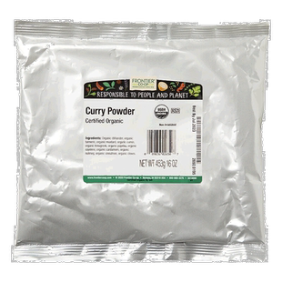 香港直发Frontier Co-Op有机咖喱粉味道温和鲜美辛香清淡454g