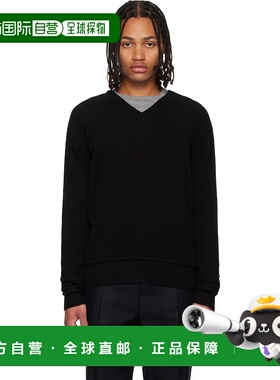 1h可退 香港直邮潮奢 Our Legacy 男士 黑色 Parallel V-Neck 毛