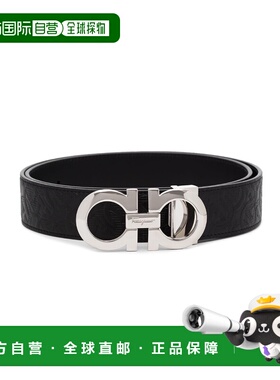 1h可退 香港直邮FERRAGAMO/菲拉格慕 26SS 黑色浮雕印花皮带 Wome