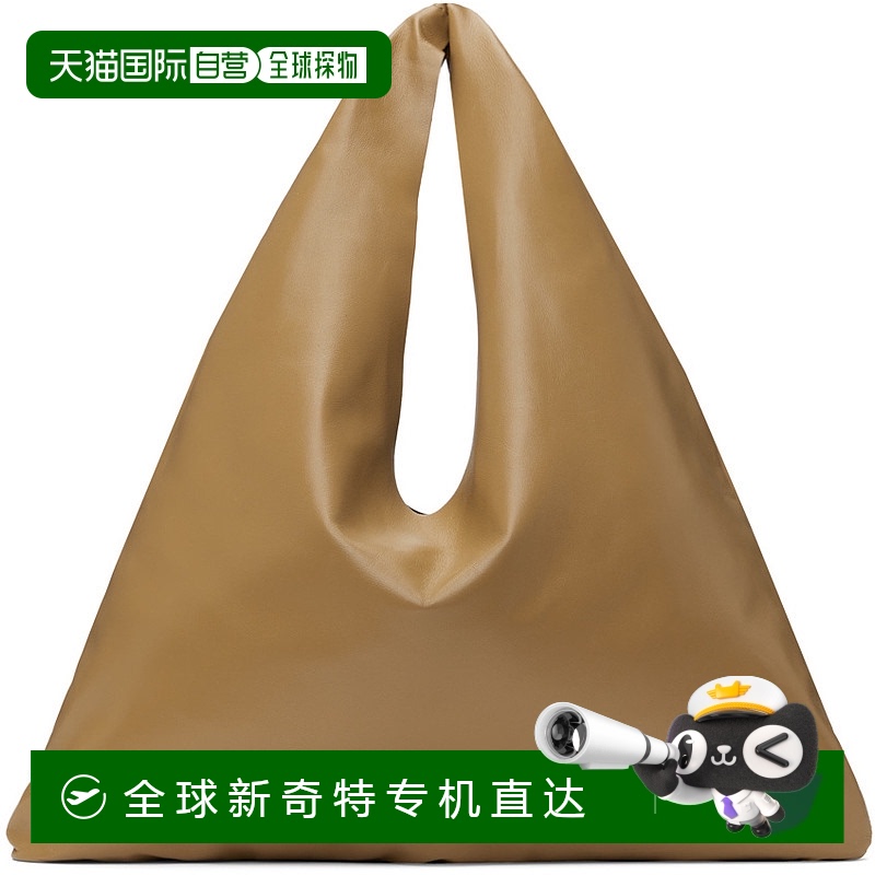 香港直邮潮奢 The Row 女士 驼色小号 Bindle 托特包 W1682L116