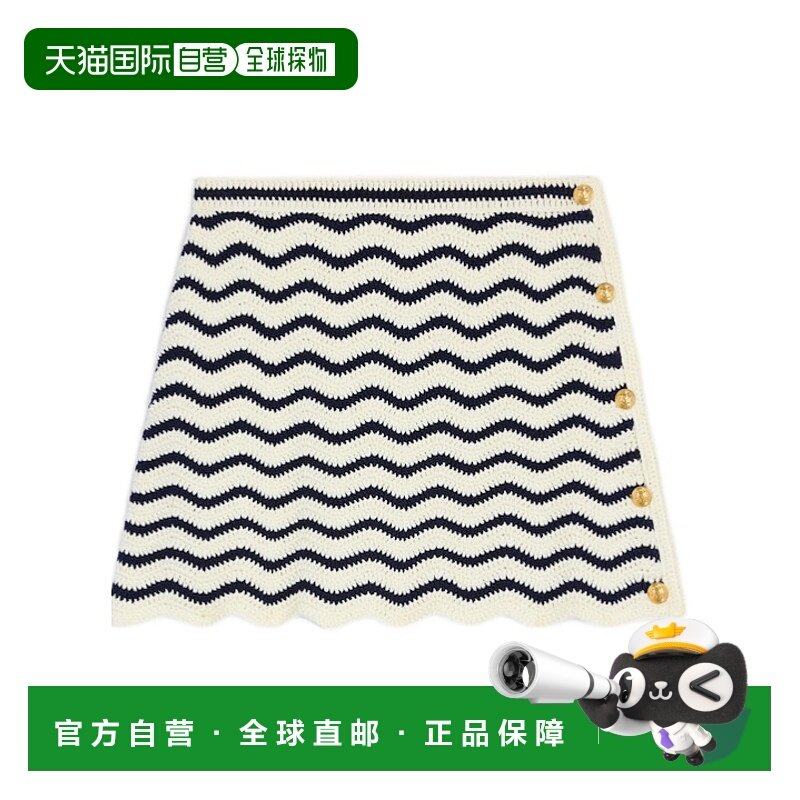 香港直邮Celine 条纹半身裙 RJ045D072.针织a字裙