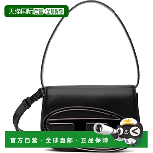 1h可退 香港直邮Diesel 迪赛 女士 黑色 1DR 单肩包 X08396PR818