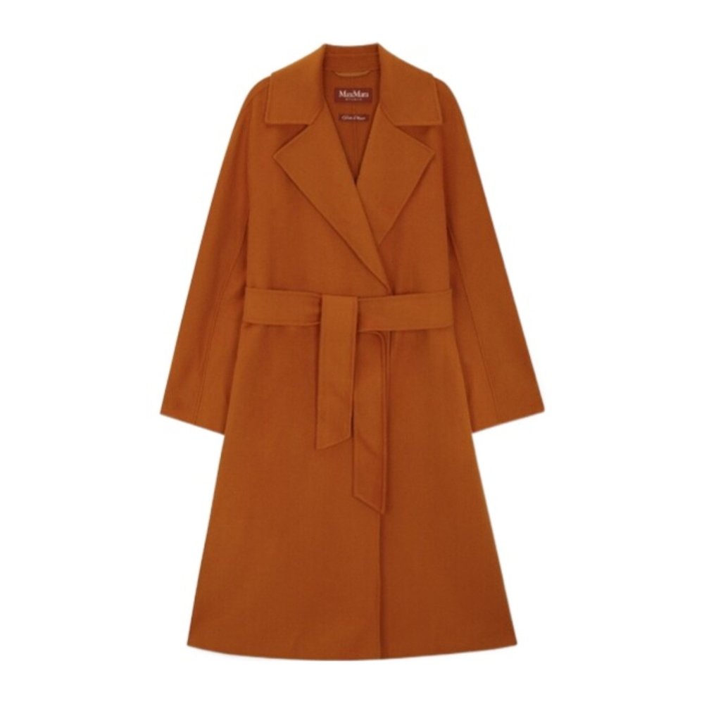 MAX MARA 女士外套 CLES071 AW2024 棕色 长袖大衣