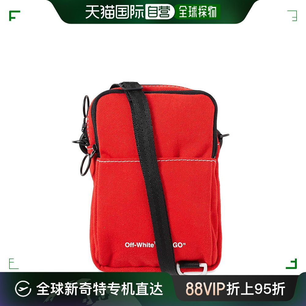 香港直邮OFF WHITE 男红色男士腰包 OMNA055S19C31022-2001