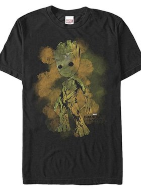 Fifth Sun|男士水彩 Groot 短袖圆领 T 恤