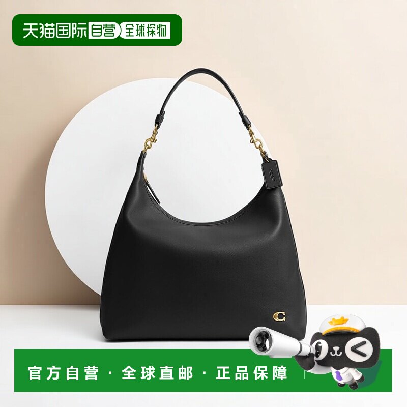 1h可退 【美国直邮】coach 女士 单肩包蔻驰真皮正品简约时尚百搭